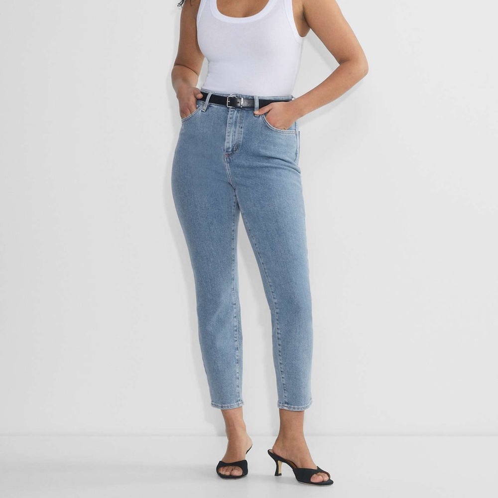 ☀️Denim Forum Nyla Curve Fit Hi-Rise Tapered Jeans Stretch Size 29
